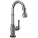 Delta Broderick 9990TL Touch2O Bar / Prep Faucet with Touchless Technology - Black Stainless