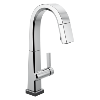 Delta Pivotal: Single Handle Pull Down Bar/Prep Faucet With Touch<sub>2</sub>O Technology