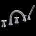 ROHL A2214 Lombardia® 5-Hole Deck Mount Tub Filler With C-Spout