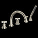 ROHL A2214 Lombardia® 5-Hole Deck Mount Tub Filler With C-Spout