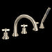 ROHL A2214 Lombardia® 5-Hole Deck Mount Tub Filler With C-Spout