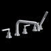 ROHL A2224 Lombardia® 5-Hole Deck Mount Tub Filler With U-Spout