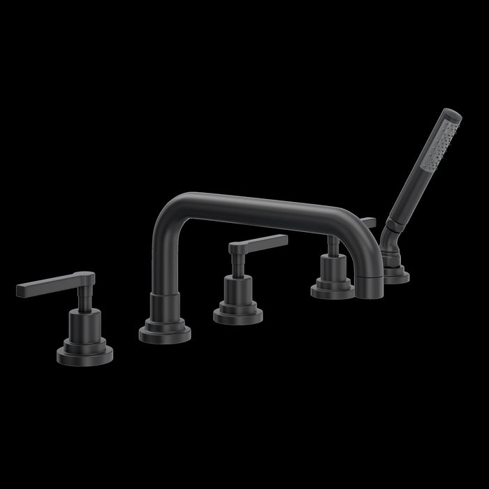 ROHL A2224 Lombardia® 5-Hole Deck Mount Tub Filler With U-Spout