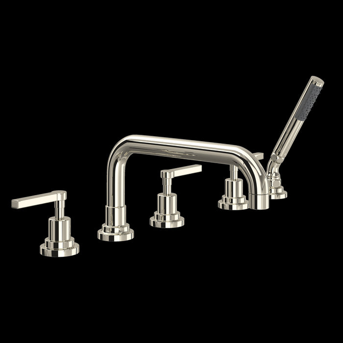 ROHL A2224 Lombardia® 5-Hole Deck Mount Tub Filler With U-Spout