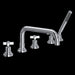 ROHL A2224 Lombardia® 5-Hole Deck Mount Tub Filler With U-Spout