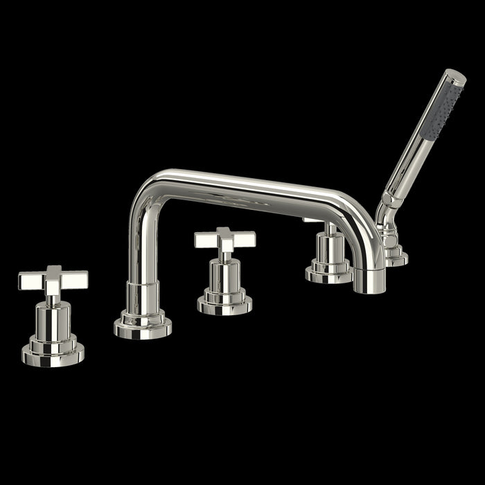 ROHL A2224 Lombardia® 5-Hole Deck Mount Tub Filler With U-Spout