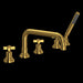 ROHL A2224 Lombardia® 5-Hole Deck Mount Tub Filler With U-Spout