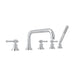 ROHL A3314 Campo 5-Hole Deck Mount Tub Filler