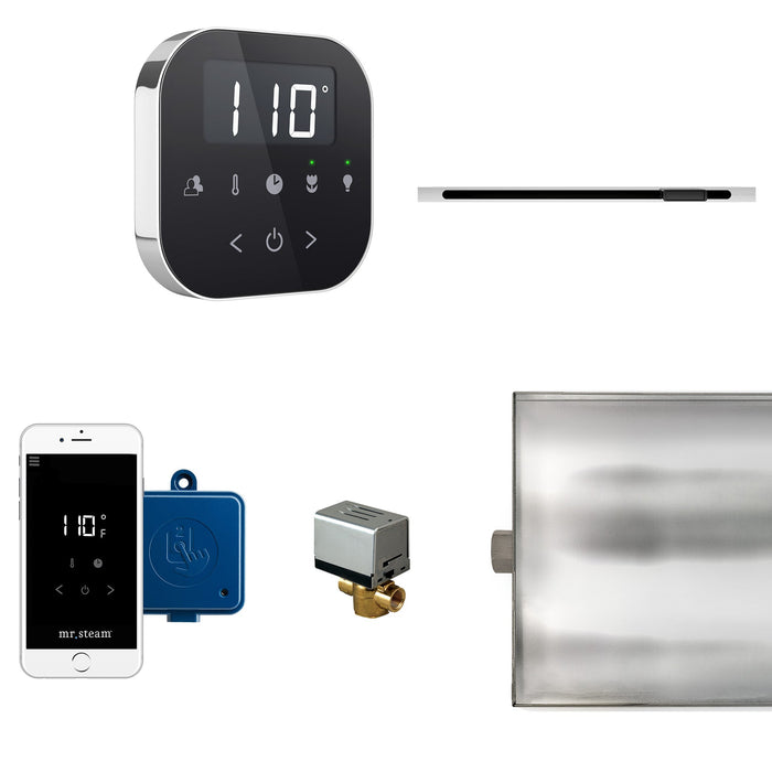 Mr. Steam ABTLRLBKPC AirButler® Linear Black in Polished Chrome