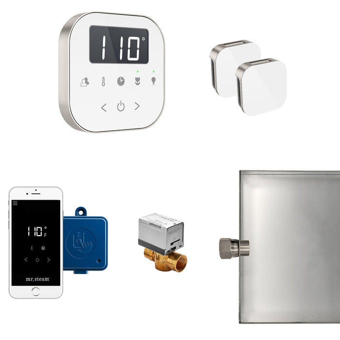 Mr. Steam ABUTLERXW-BN AirButler® Max White in Brushed Nickel