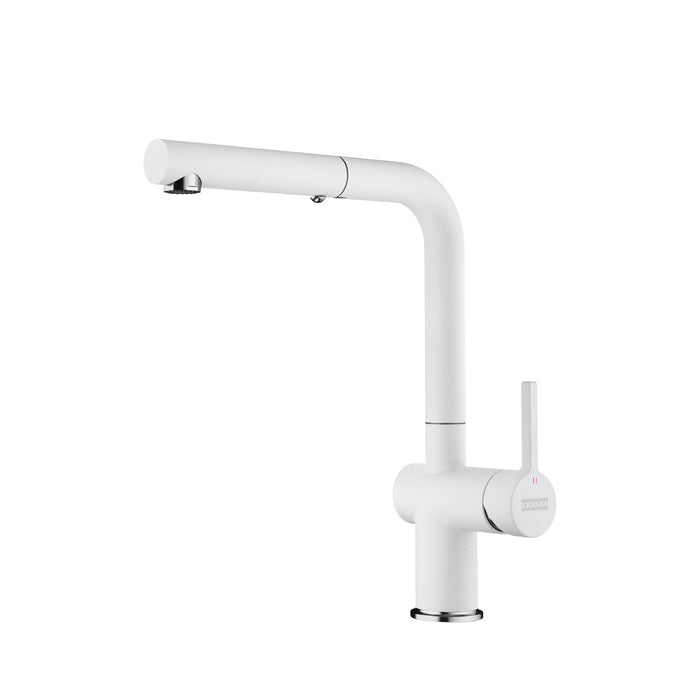 Franke Active Contemporary Single Handle Pull-Out Faucet - Polar White
