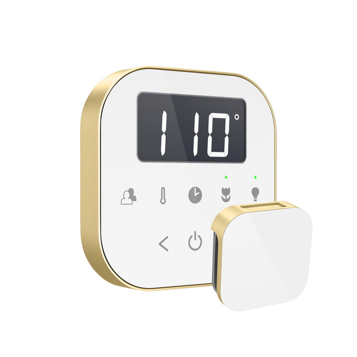 Mr. Steam AIRTWH-SB AirTempo® White in Satin Brass