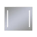 AiO 35-1/8" x 29-7/8" x 1-1/2" lighted mirror with LUM lighting at 4000 kelvin temperature (cool light), dimmable, USB charging ports and OM Audio