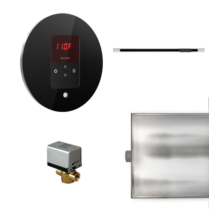Mr. Steam BBUTLERLRBK Basic Butler® Linear Round in Black