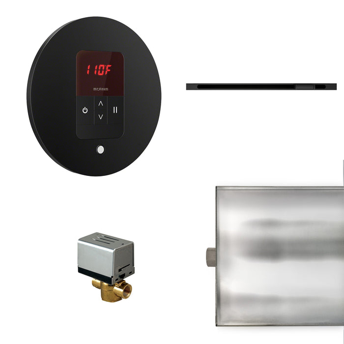 Mr. Steam BBUTLERLRMB Basic Butler® Linear Round in Matte Black