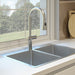 Kindred Brookmore BDL2131-9 Drop-In Double Bowl 30.88 x 20.9 in Stainless Steel Kitchen Sink - 1-Hole