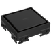 Brizo BT062418 4" Reversible Square Point Shower Drain - Matte Black