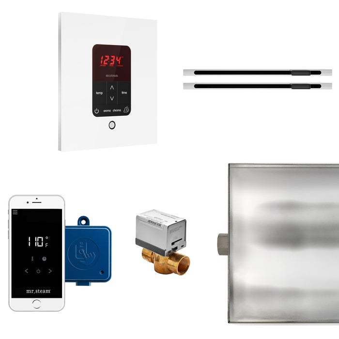Mr. Steam BTLRLXSWH MS Butler® Max Linear Square in White