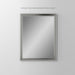 Main Line 23-1/4" x 30" x 4" bryn mawr framed cabinet in classic gray interior and polished nickel finish with left hinge and electric option