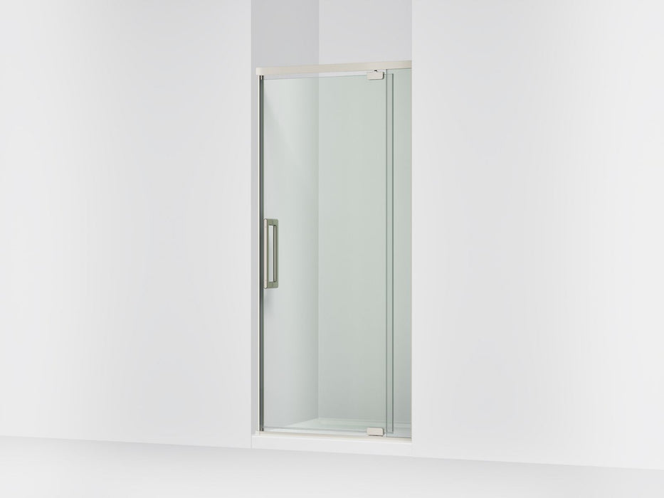 KOHLER K-CA37598-8L Statement 76" H pivot shower door with 5/16"-thick glass