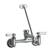 Geberit 897-RCF 2-Handle, Wall, Manual Sink Faucet, Rough Chrome