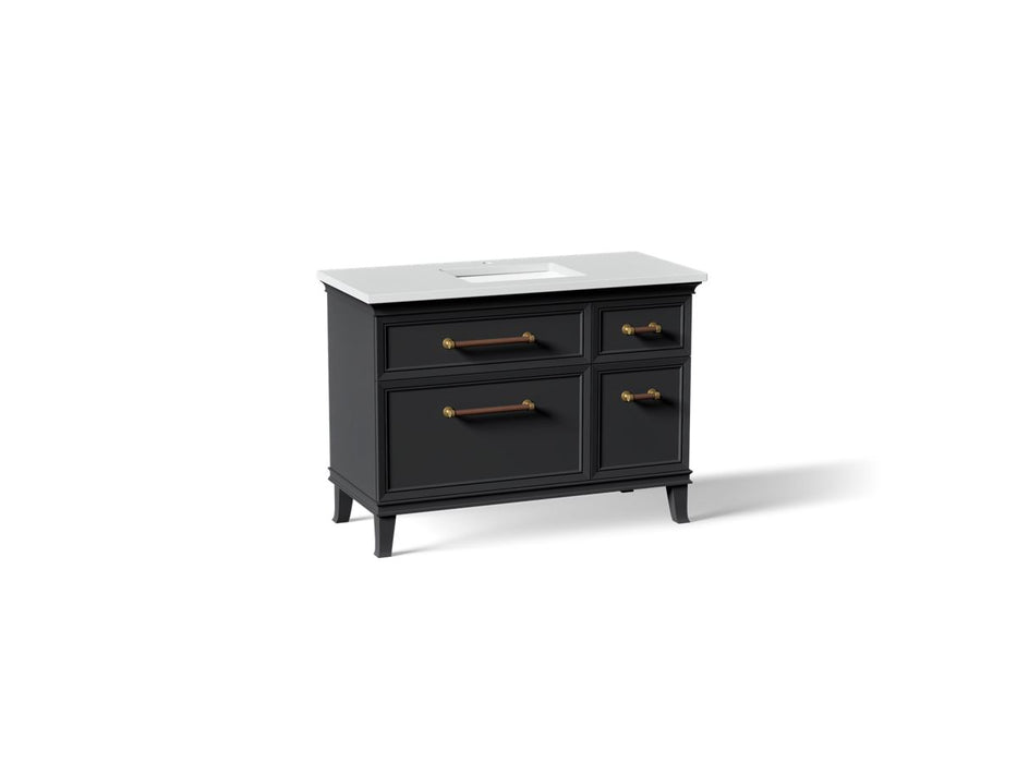 KOHLER K-CM29481-BD4 Artifacts 48" Bathroom Vanity Cabinet with Sink and Quartz Top