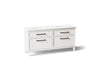KOHLER K-CM29482-BD6 Artifacts 72" Bathroom Vanity Cabinet with Sinks and Quartz Top - angled product view