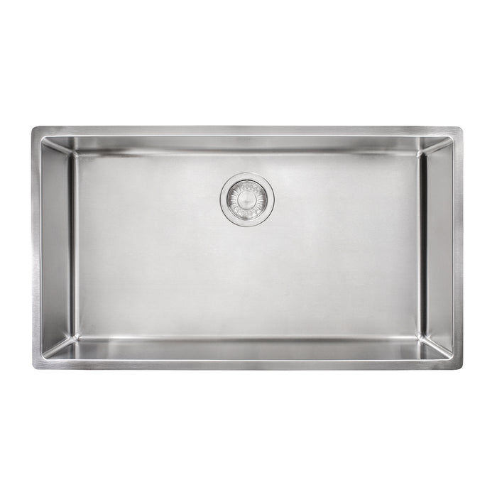 Franke Cube CUX11030-WKC Undermount Single Bowl 31.5 x 17.75 in Granite Kitchen Sink - Pearl