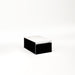 Cartesian 12-1/8" x 7-1/2" x 18-3/4" slim drawer vanity in black with slow-close full drawer and no night light