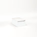 Cartesian 12-1/8" x 7-1/2" x 18-3/4" slim drawer vanity in matte white with slow-close full drawer and selectable night light in 2700K/4000K temperature (warm/cool light)