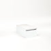 Cartesian 12-1/8" x 7-1/2" x 21-3/4" slim drawer vanity in matte white with slow-close full drawer and night light in 5000K temperature (cool light)