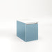 Cartesian 12-1/8" x 15" x 18-3/4" slim drawer vanity in ocean with slow-close full drawer and selectable night light in 2700K/4000K temperature (warm/cool light)