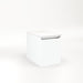 Cartesian 12-1/8" x 15" x 18-3/4" slim drawer vanity in matte white with slow-close full drawer and selectable night light in 2700K/4000K temperature (warm/cool light)