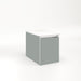 Cartesian 12-1/8" x 15" x 18-3/4" single drawer vanity in matte gray with slow-close full drawer and night light in 5000K temperature (cool light)