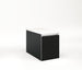 Cartesian 12-1/8" x 15" x 21-3/4" slim drawer vanity in matte black with slow-close full drawer and selectable night light in 2700K/4000K temperature (warm/cool light)