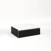 Cartesian 24-1/8" x 7-1/2" x 18-3/4" slim drawer vanity in matte black with slow-close full drawer and night light in 5000K temperature (cool light)