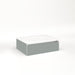 Cartesian 24-1/8" x 7-1/2" x 18-3/4" slim drawer vanity in matte gray with slow-close plumbing drawer and night light in 5000K temperature (cool light)