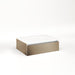 Cartesian 24-1/8" x 7-1/2" x 18-3/4" slim drawer vanity in satin bronze with slow-close tip out drawer and no night light
