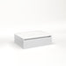 Cartesian 24-1/8" x 7-1/2" x 18-3/4" slim drawer vanity in satin white with slow-close tip out drawer and night light in 5000K temperature (cool light)