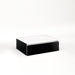 Cartesian 24-1/8" x 7-1/2" x 18-3/4" slim drawer vanity in black with slow-close tip out drawer and night light in 5000K temperature (cool light)