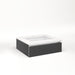 Cartesian 24-1/8" x 7-1/2" x 21-3/4" slim drawer vanity in smoke screen with slow-close tip out drawer and night light in 5000K temperature (cool light)