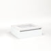 Cartesian 24-1/8" x 7-1/2" x 21-3/4" slim drawer vanity in matte white with slow-close tip out drawer and night light in 5000K temperature (cool light)