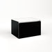 Cartesian 24-1/8" x 15" x 18-3/4" slim drawer vanity in black with slow-close full drawer and selectable night light in 2700K/4000K temperature (warm/cool light)