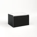 Cartesian 24-1/8" x 15" x 18-3/4" single drawer vanity in matte black with slow-close full drawer and night light in 5000K temperature (cool light)