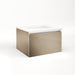 Cartesian 24-1/8" x 15" x 21-3/4" single drawer vanity in satin bronze with slow-close full drawer and night light in 5000K temperature (cool light)