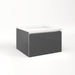 Cartesian 24-1/8" x 15" x 21-3/4" single drawer vanity in smoke screen with slow-close full drawer and night light in 5000K temperature (cool light)