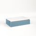 Cartesian 30-1/8" x 7-1/2" x 18-3/4" slim drawer vanity in ocean with slow-close full drawer and night light in 5000K temperature (cool light)