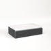 Cartesian 30-1/8" x 7-1/2" x 18-3/4" slim drawer vanity in smoke screen with slow-close full drawer and night light in 5000K temperature (cool light)