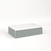Cartesian 30-1/8" x 7-1/2" x 18-3/4" slim drawer vanity in matte gray with slow-close full drawer and night light in 5000K temperature (cool light)