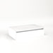 Cartesian 30-1/8" x 7-1/2" x 18-3/4" slim drawer vanity in white with slow-close tip out drawer and night light in 5000K temperature (cool light)